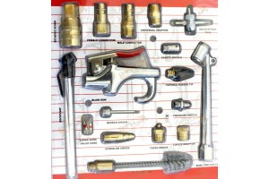 18pc Air Tool Compressor Blow Gun Chuck Pneumatic Accessory Kit